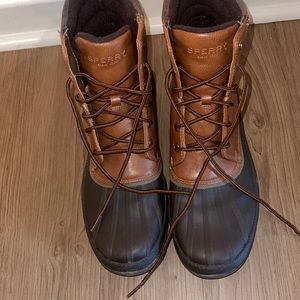 Mens Leather Sperry Top-Sider Boot